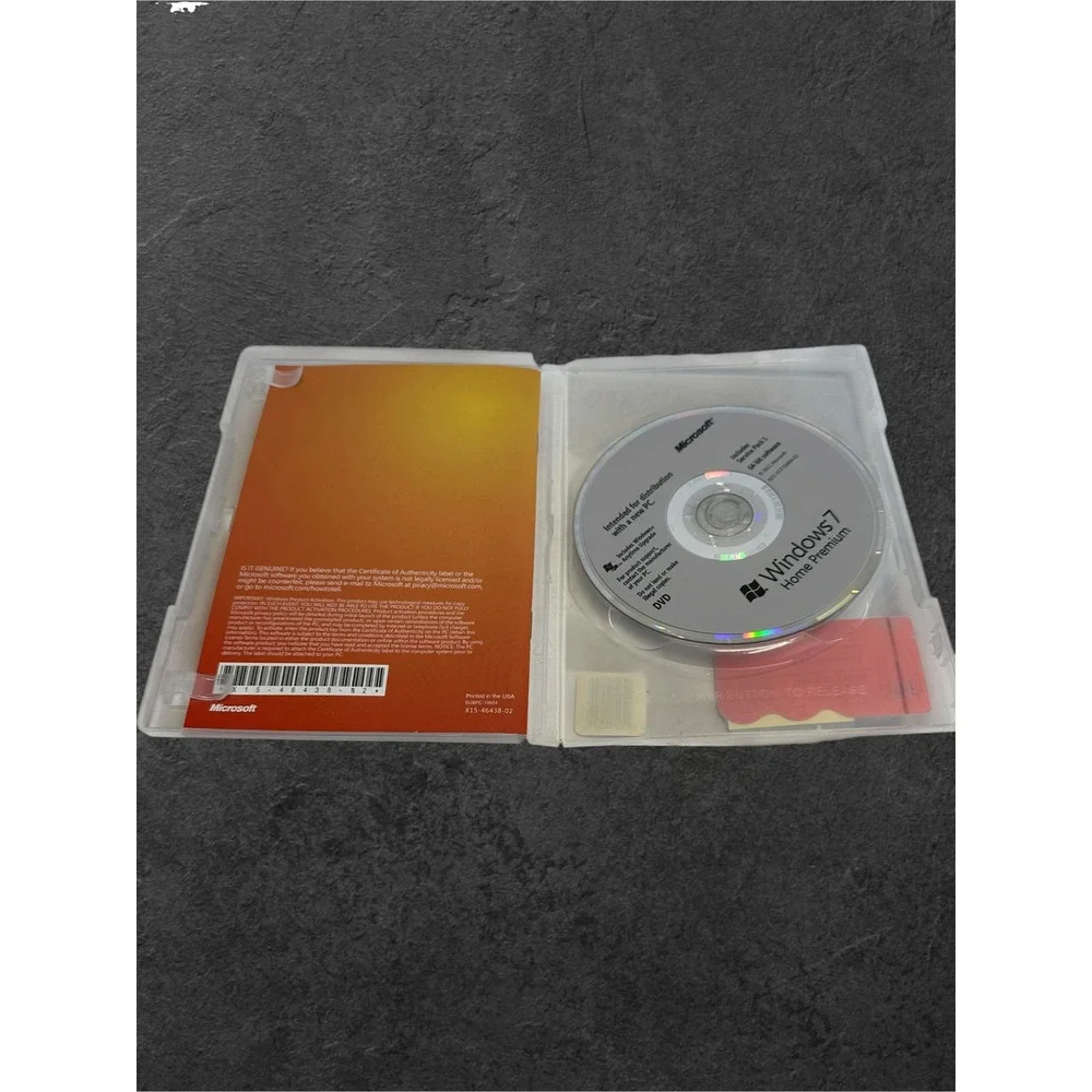 Microsoft Windows 7 Home Premium Software PC 64-bit w/ Product Key & Disc